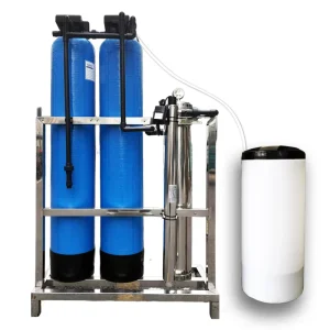 Whole House Water Filtration System for Residential Water Softeners Bearing 100L/Hour Productivity 1 kW Power Fiberglass Filter