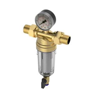 Whole House Water Purification System Brass Sediment Pre Filter Manual Self Cleaning RO Water Filter for Hotel Use
