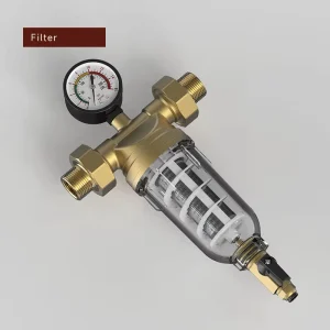 Whole House Water Purification System Brass Sediment Prefilter 5Micron Filtration 200 GPD Manual Self Cleaning RO Water Filter