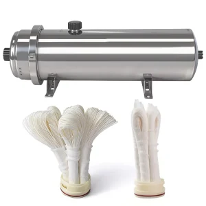 Whole House Water Treatment Filter PVDF Ultrafiltration Water Purifier Stainless Steel Washable Anti Scale Water Filters