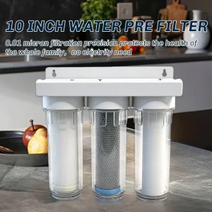 Whole House Water Treatment Purifier 10 Inch 3 Stage Water Filter for Counter Top 3 Stage Water Filters Filtration System