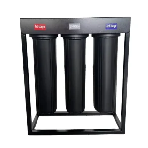 Whole house Water Filtration System With Triple Blue Filter Cartridges And 3-stage Filtration