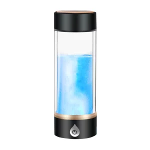 YenvQee High Quality 420ML Portable USB Rechargeable Rich Hydrogen Water Bottle Cup Glass + ABS Material Household Use Desktop