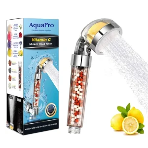 Yenvqee Household Ionizer Spa Massage Vitamin C Shower Filter with Water Saving Function Vehicle Powered Hand Shower Head