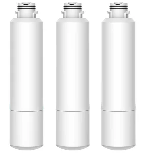 Z007 3-Piece NSF Certified Refrigerator Water Filter Replacement Activated Carbon Plastic 6-Month Filter