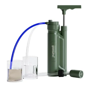 Zecopure I 005 Portable Outdoor Manual Water Purifier Filter Cold Water Bottle