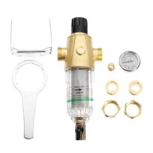 Zhejiang Kaibeili 40 Microns Whole House Rotating Sediment Water Filter Reusable Protector Brass Water Prefilter